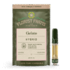 gelato-vape-cartridge-1g-florist-farms: A clear product shot of the Florist Farms Gelato Vape Cartridge, highlighting its design and the 1g capacity.