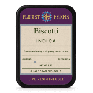 Infused Live Resin Biscotti | 1/2 Gram Joints | 5pk