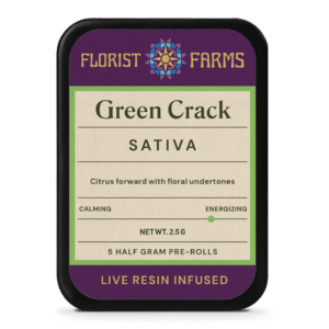 Infused Live Resin Green Crack | 1/2 Gram Joints | 5pk