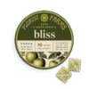 bliss-sour-green-apple-gummies-florist-farms: A vibrant close-up of Florist Farms' Sour Green Apple Gummies in their packaging, showcasing their appealing green color and texture.